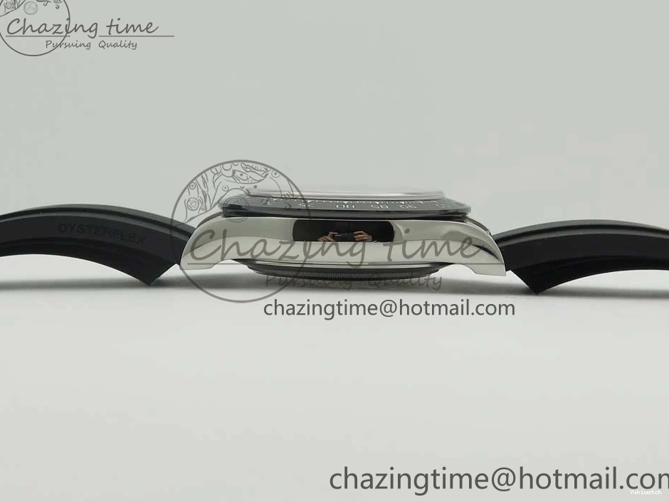 Daytona SS 1:1 Edition Noob Strap Black Best Rubber (Free SA4130 on Dial 904L Blue Extra Case Strap) 116519 0411